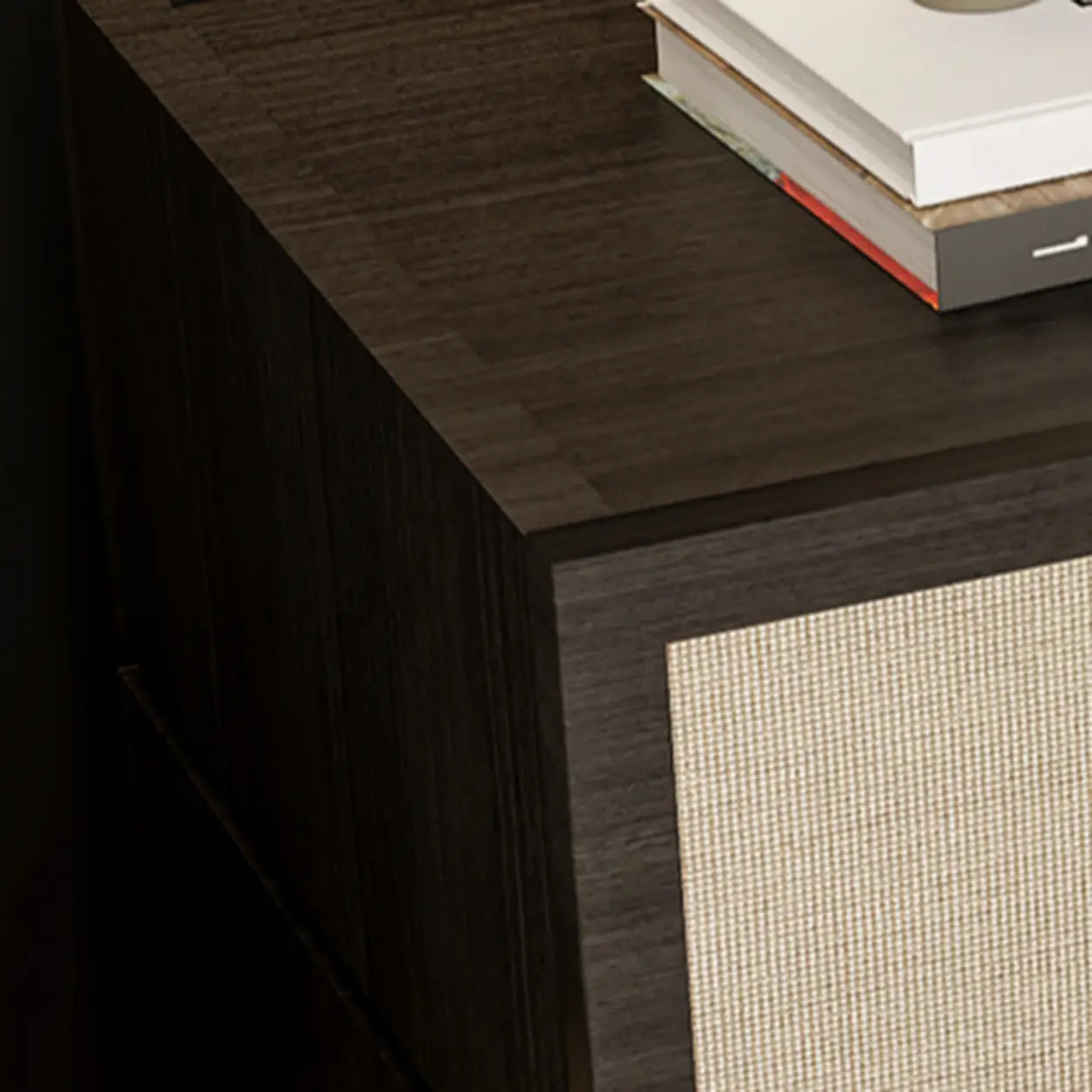 Scandinavian Rustic Wood 2-Drawer Nightstand