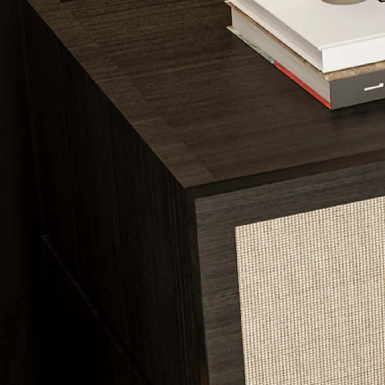 Scandinavian Rustic Wood 2-Drawer Nightstand