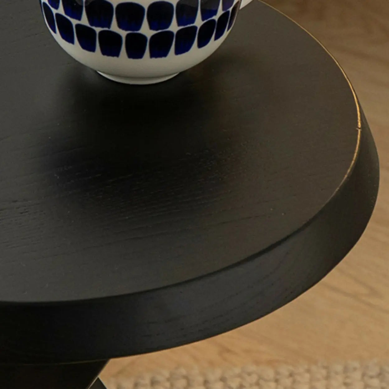 Scandinavian Small Wood Tripod Side Table