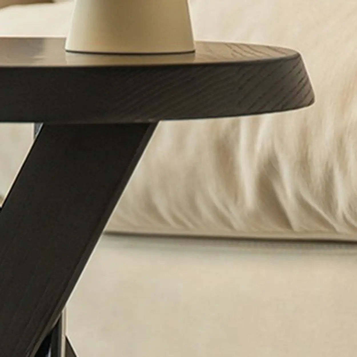 Scandinavian Small Wood Tripod Side Table