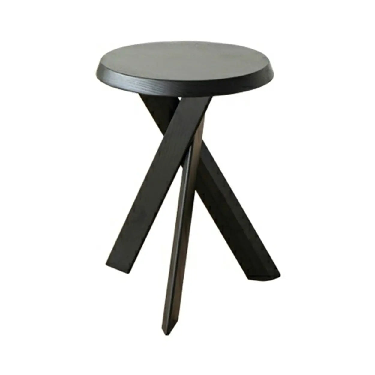 Scandinavian Small Wood Tripod Side Table