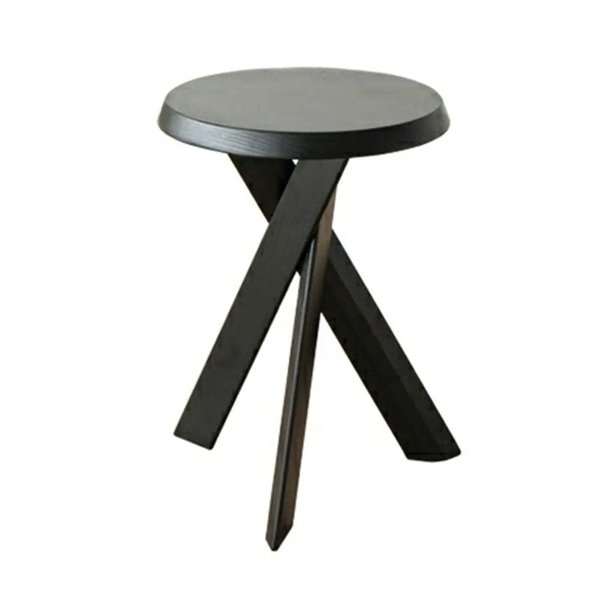 Scandinavian Small Wood Tripod Side Table