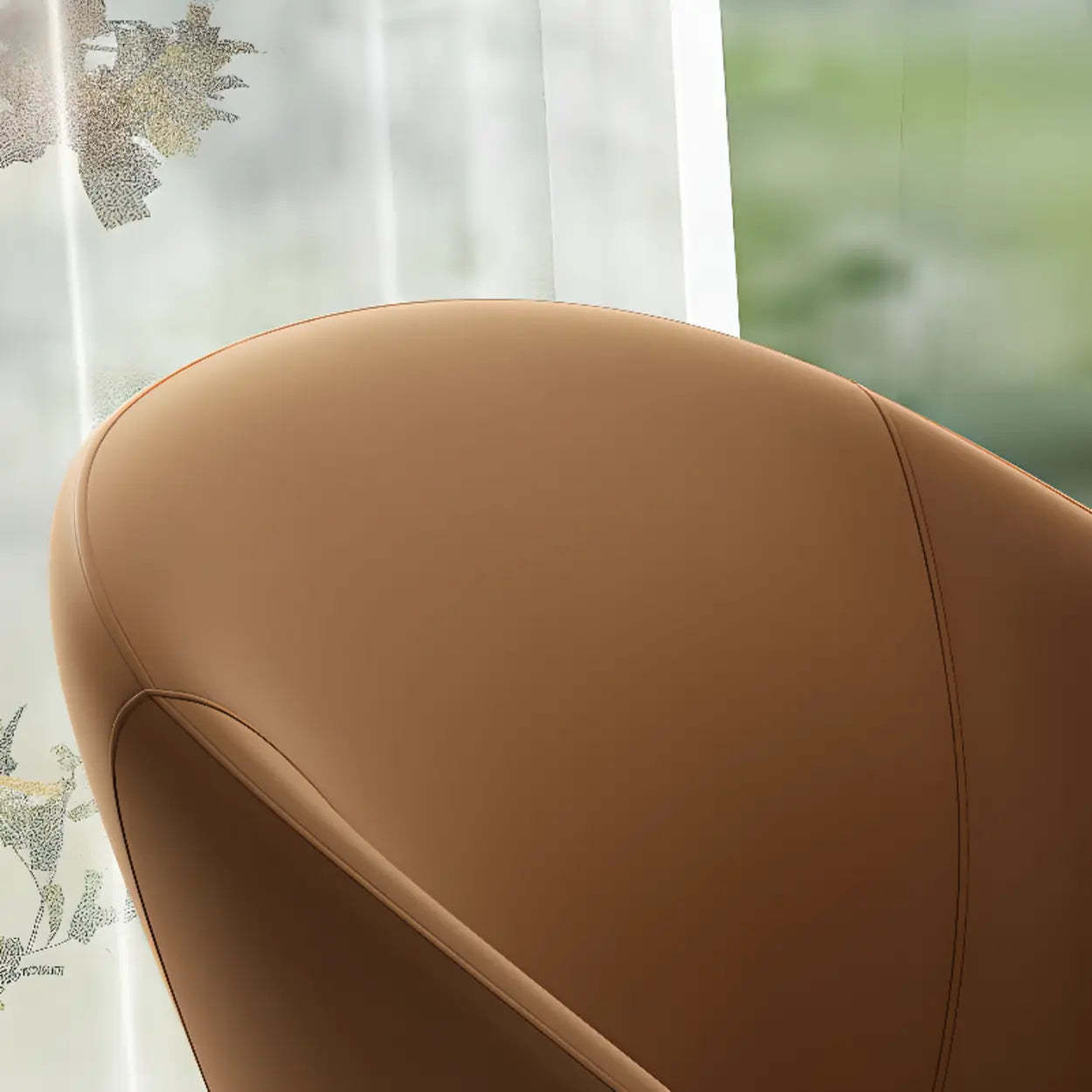Scandinavian Upholstered Arm Dining Chair