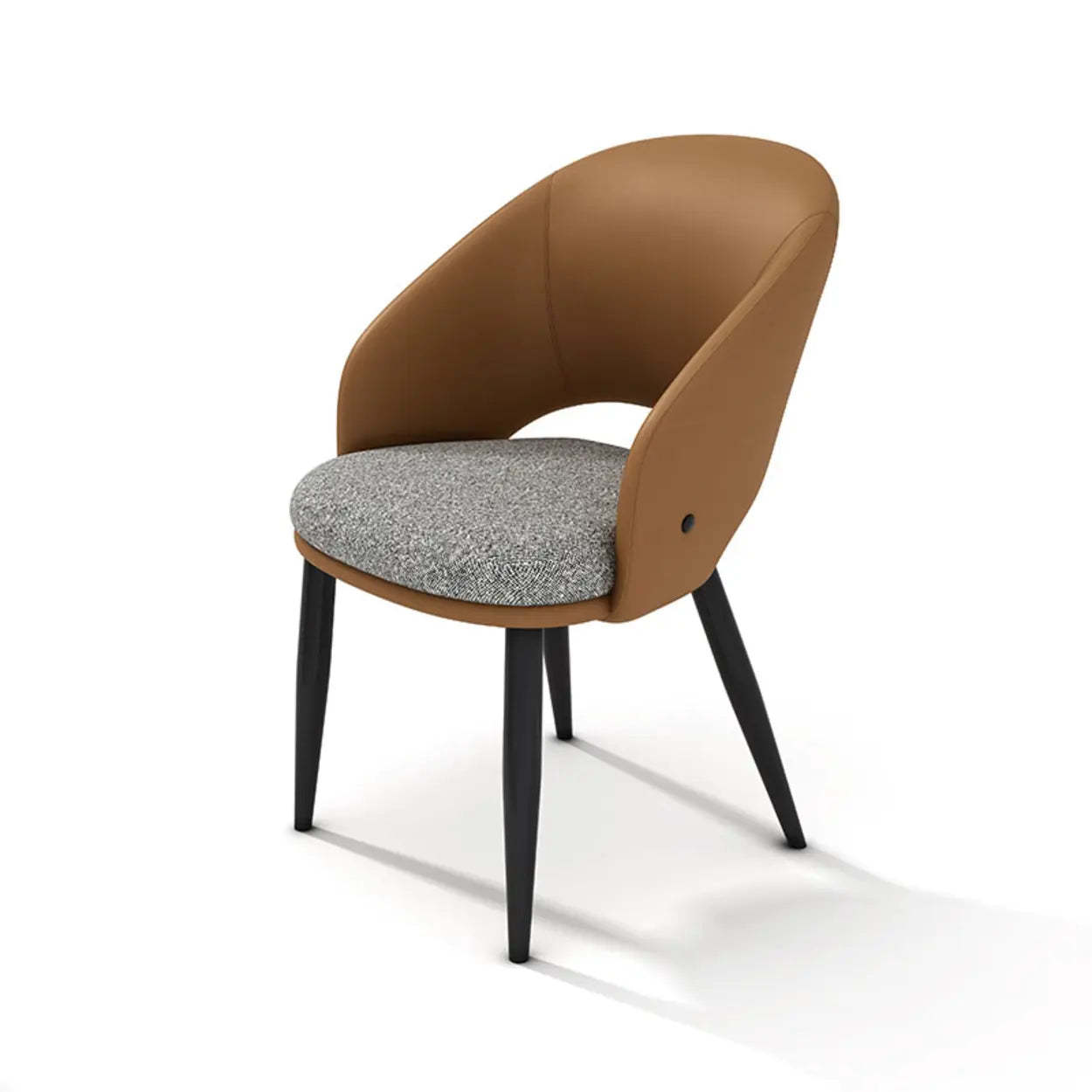 Scandinavian Upholstered Arm Dining Chair