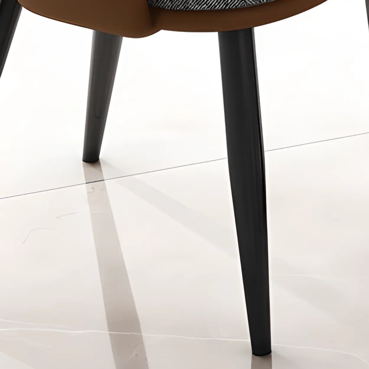 Scandinavian Upholstered Arm Dining Chair