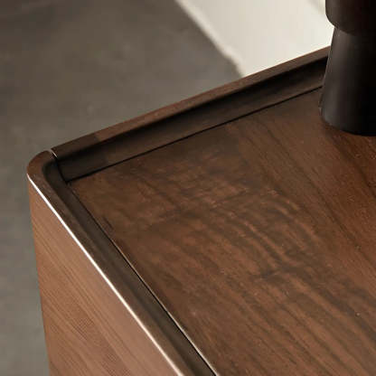Scandinavian Walnut Sideboard TV Stand with Drawers