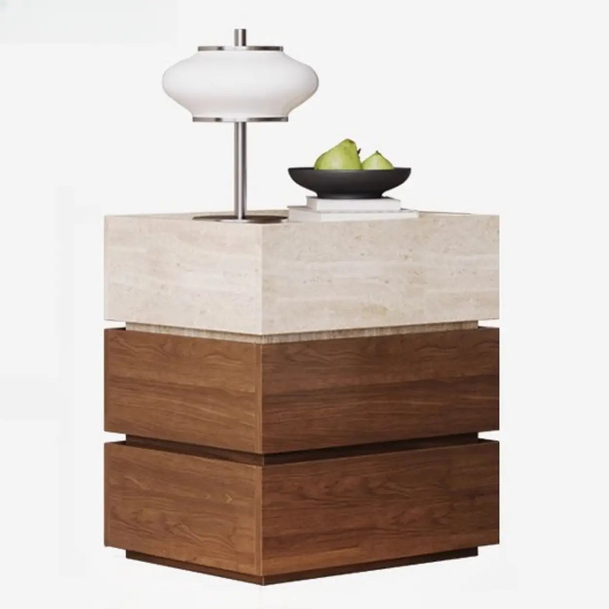 Lighom nordic wood nightstands for bedroom — 16" L x 16" W x 22" H