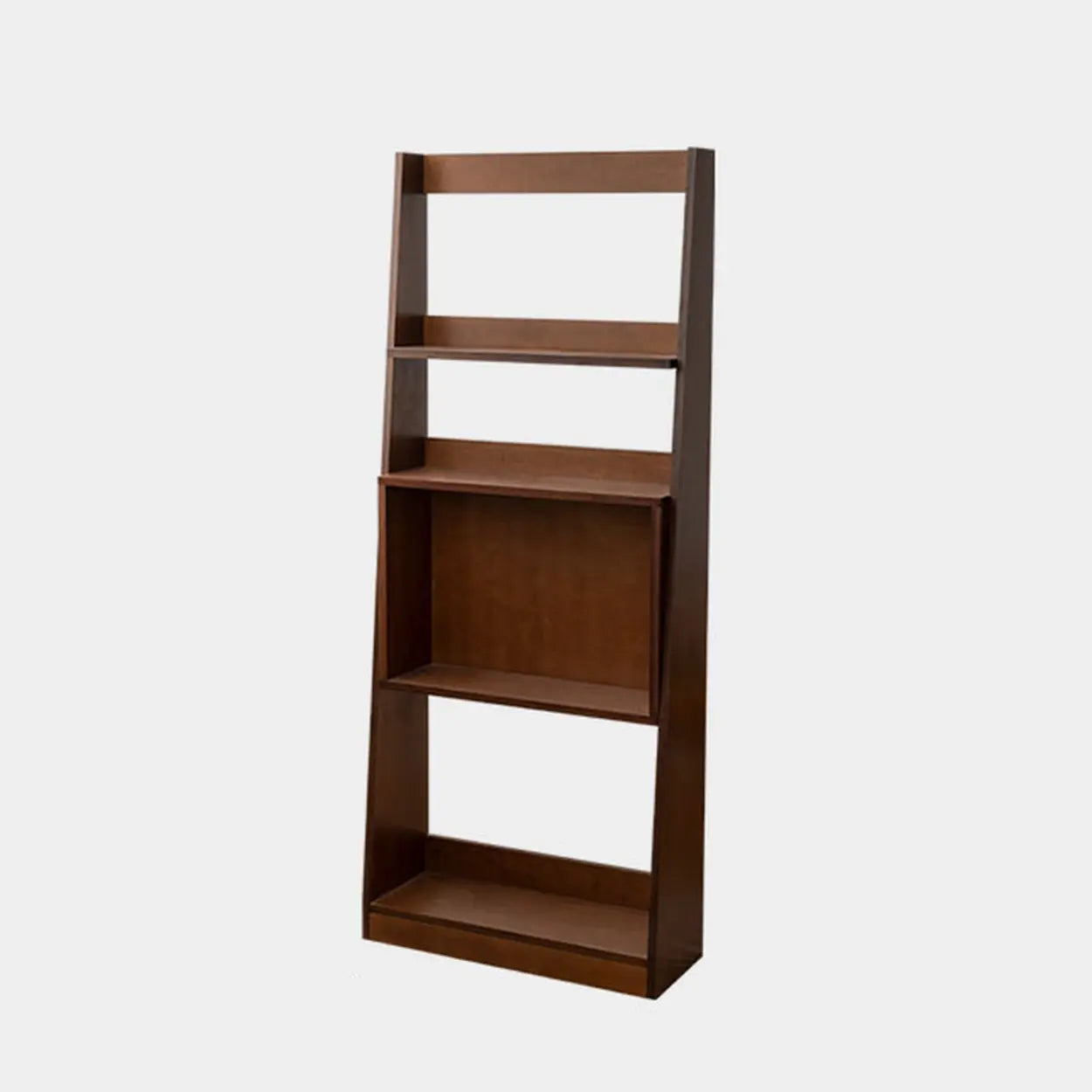 Scandinavian Wood Open Back Ladder Bookshelf
