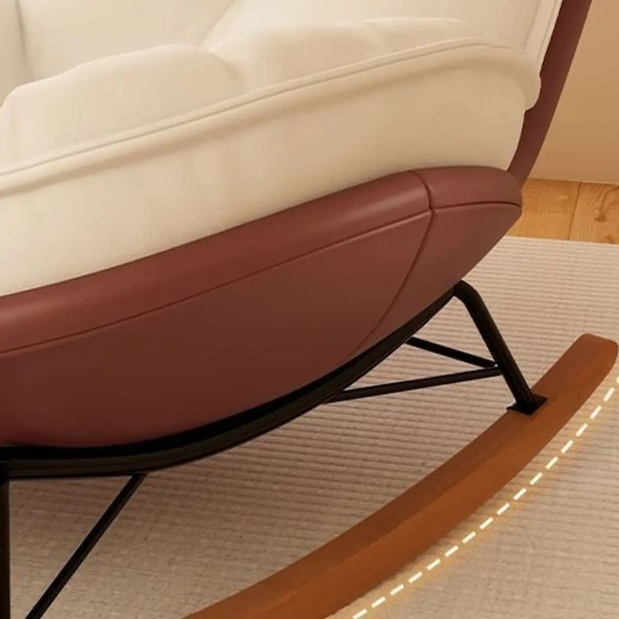 Upholstered Tufted Rocking Chair