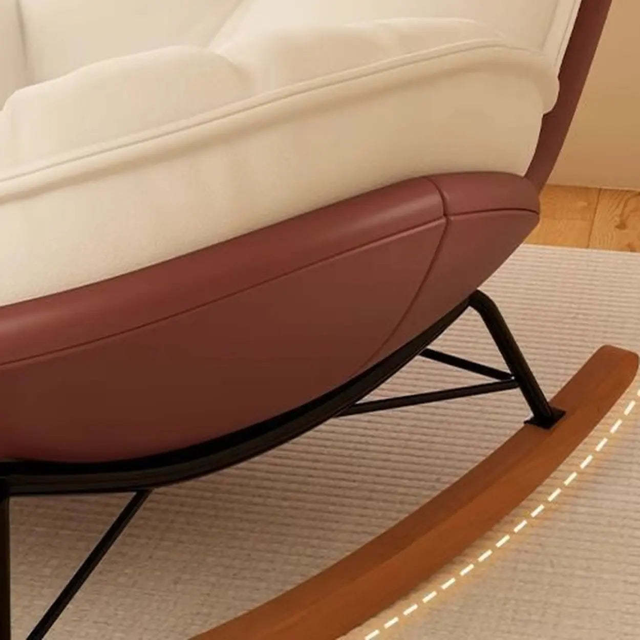 Upholstered Tufted Rocking Chair