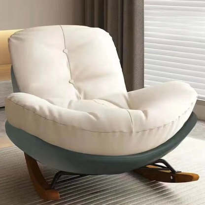 Upholstered Tufted Rocking Chair