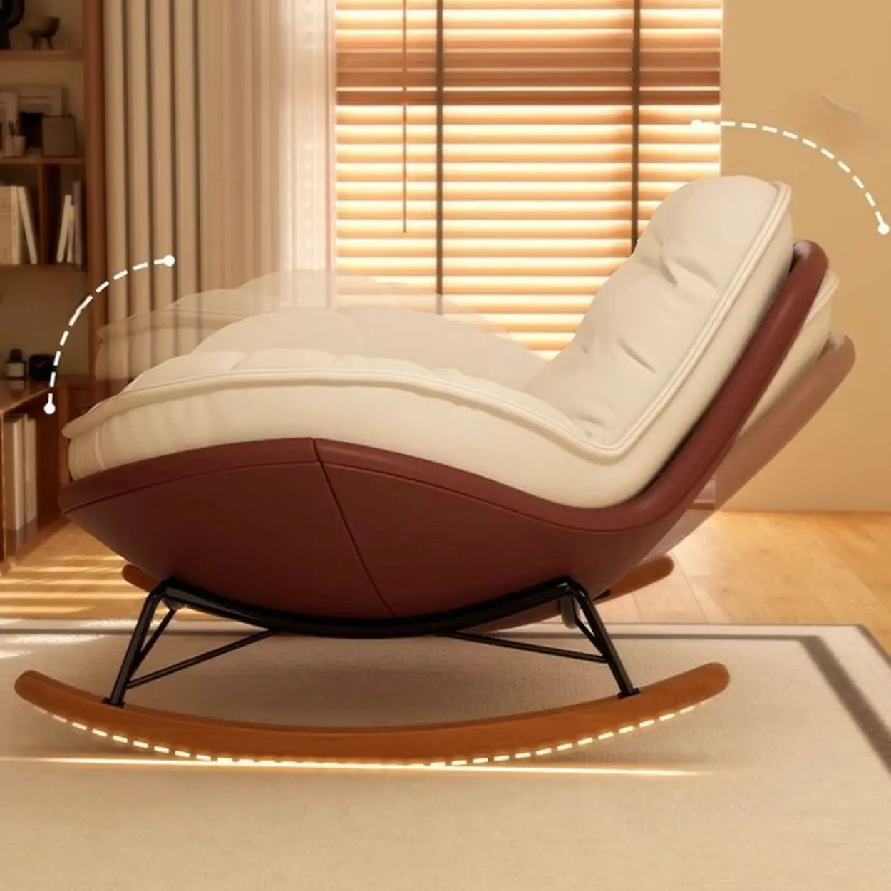 Upholstered Tufted Rocking Chair