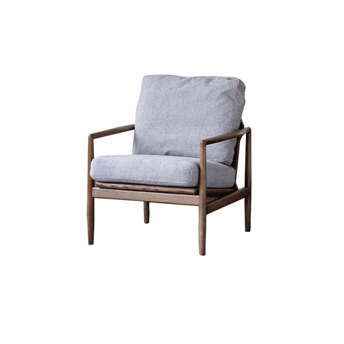 Scratch Resistant Leather Cushion Back Arm Chair