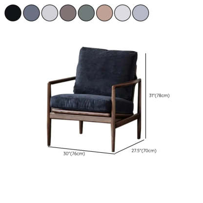 Scratch Resistant Leather Cushion Back Arm Chair