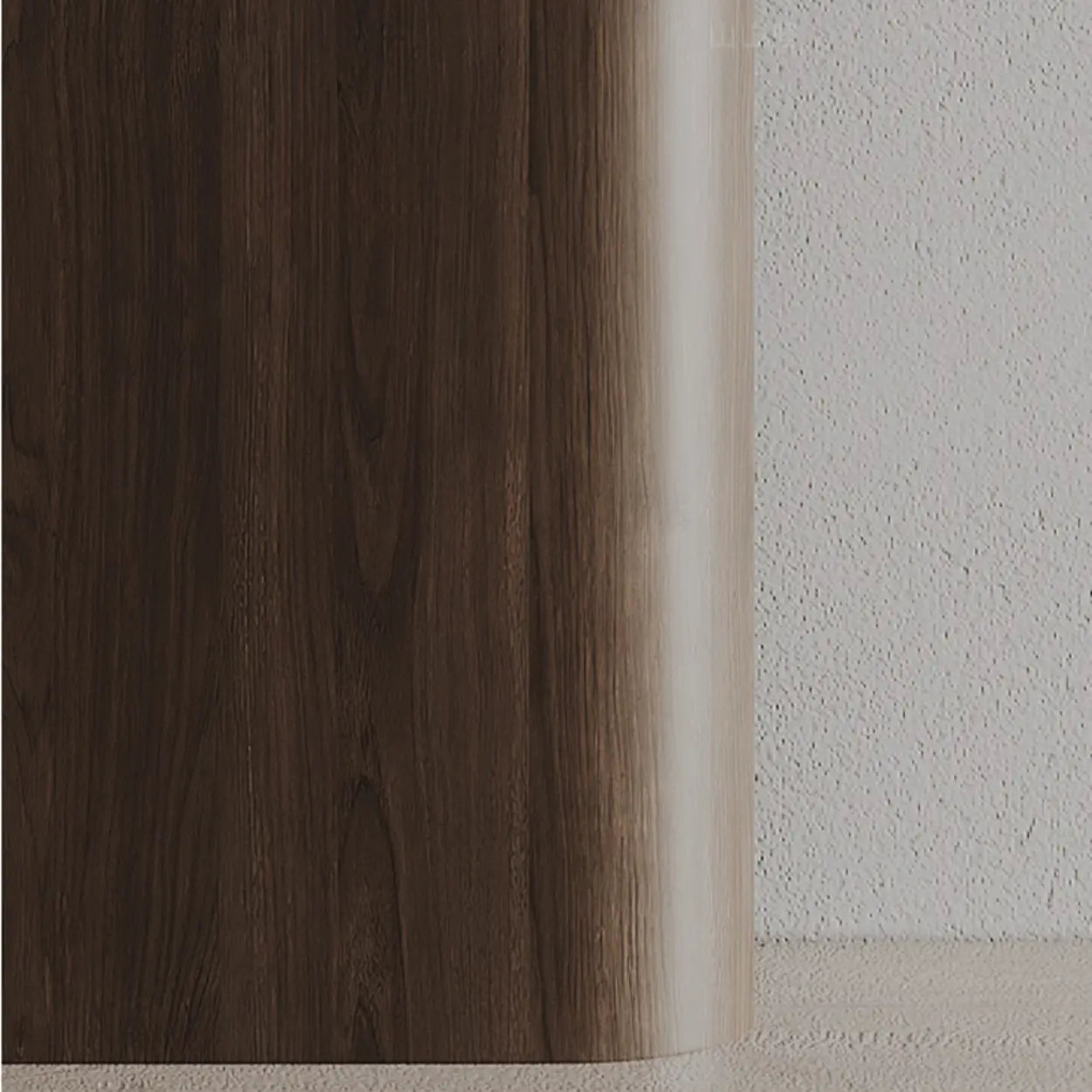 Scratch-Resistant Brown Wood Rectangular Console Table