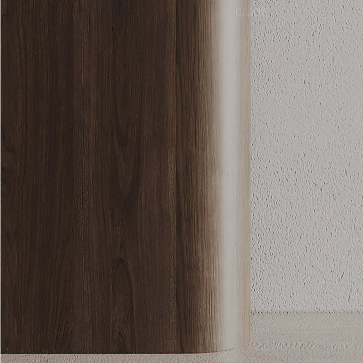 Scratch-Resistant Brown Wood Rectangular Console Table