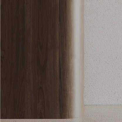 Scratch-Resistant Brown Wood Rectangular Console Table