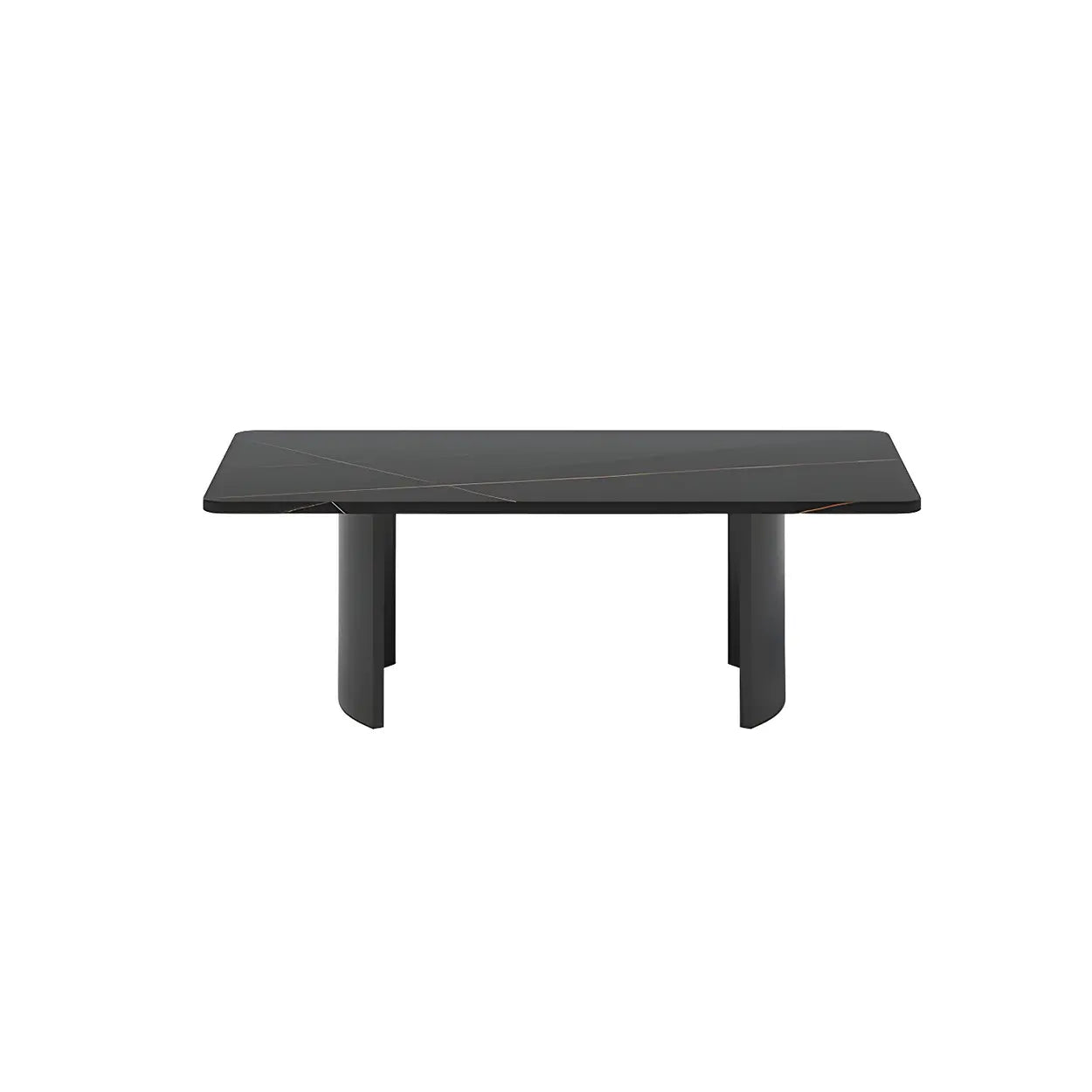 Stone Rectangular Sled Coffee Table