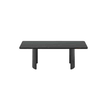 Stone Rectangular Sled Coffee Table