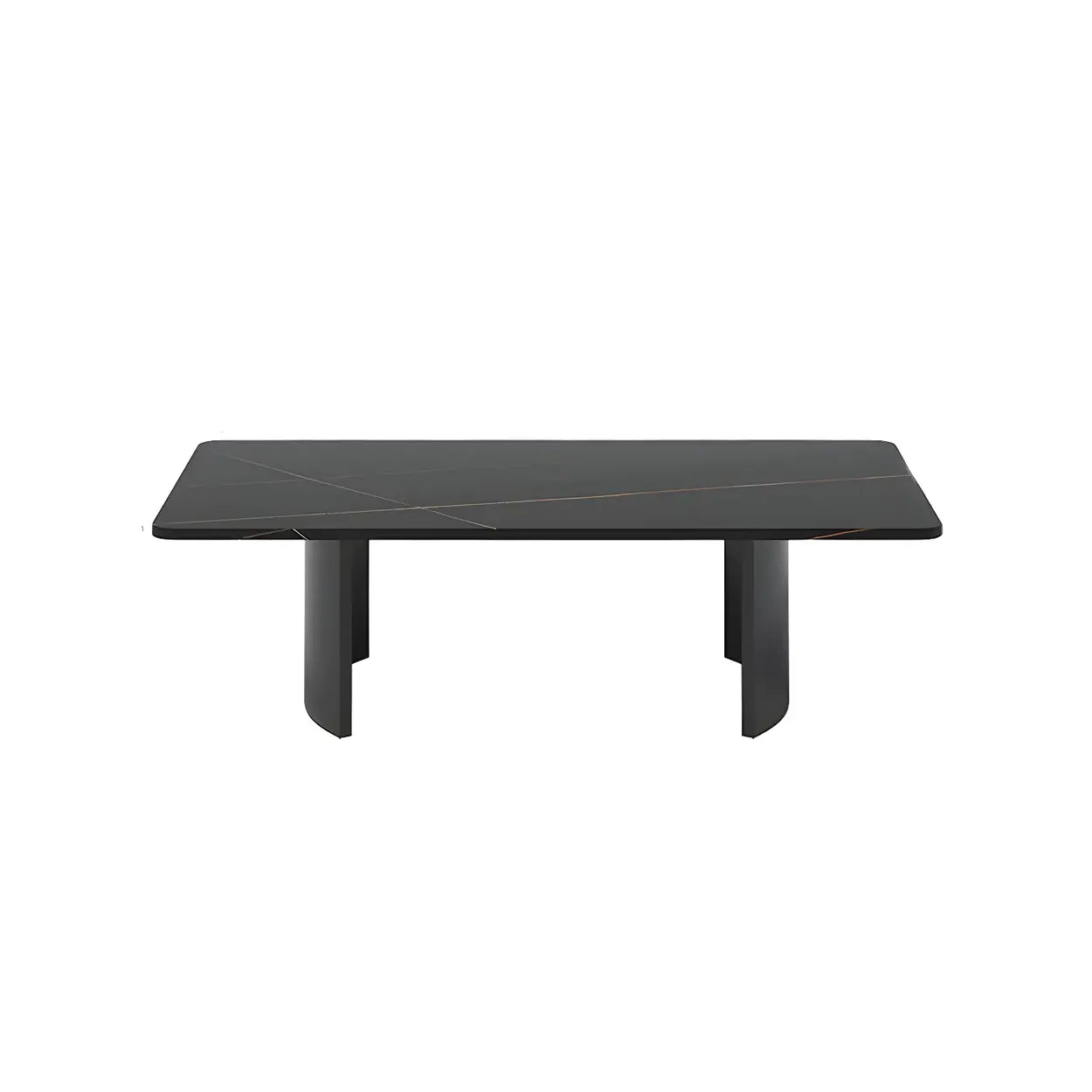 Stone Rectangular Sled Coffee Table