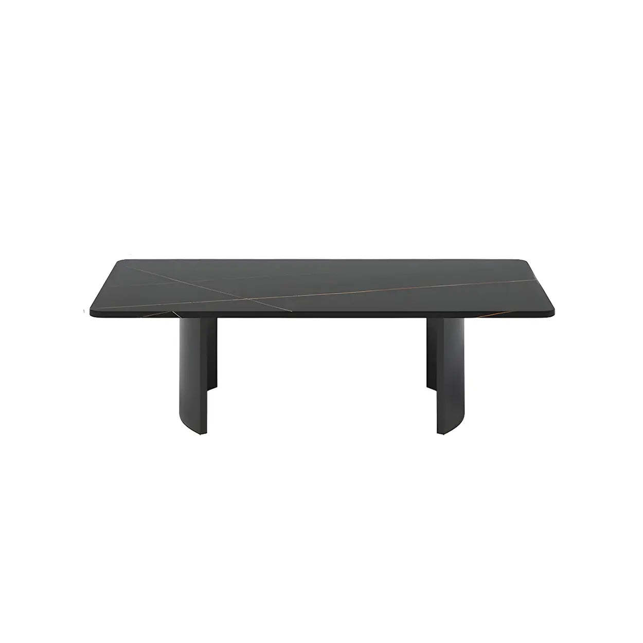 Stone Rectangular Sled Coffee Table