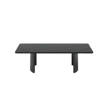Stone Rectangular Sled Coffee Table