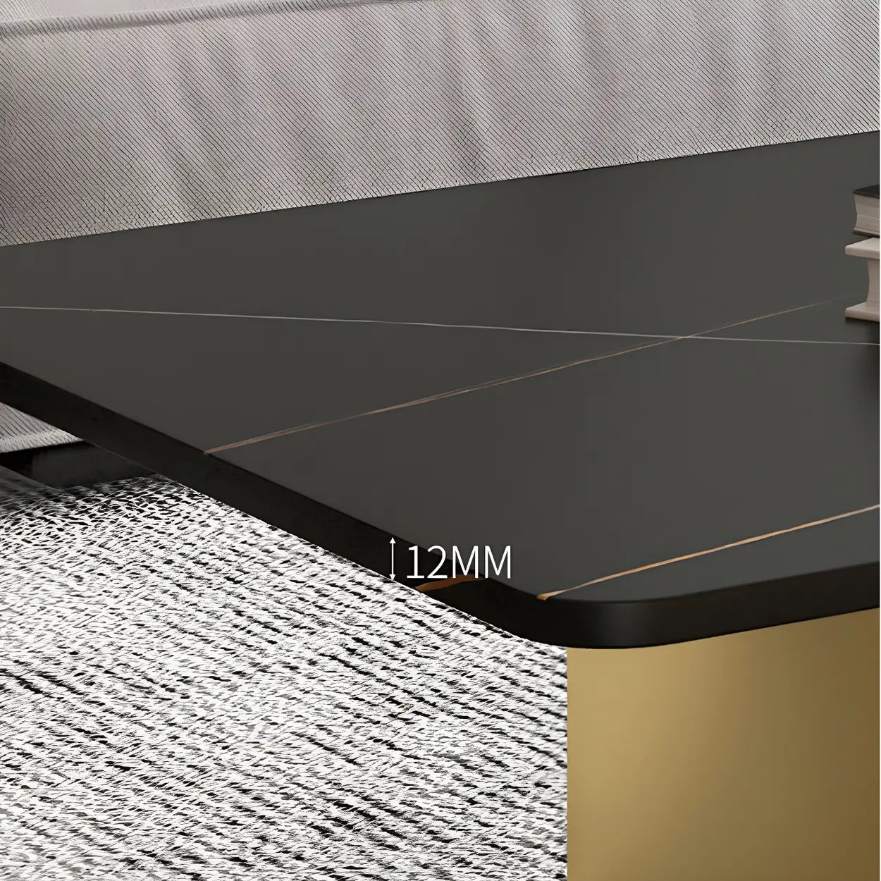 Stone Rectangular Sled Coffee Table