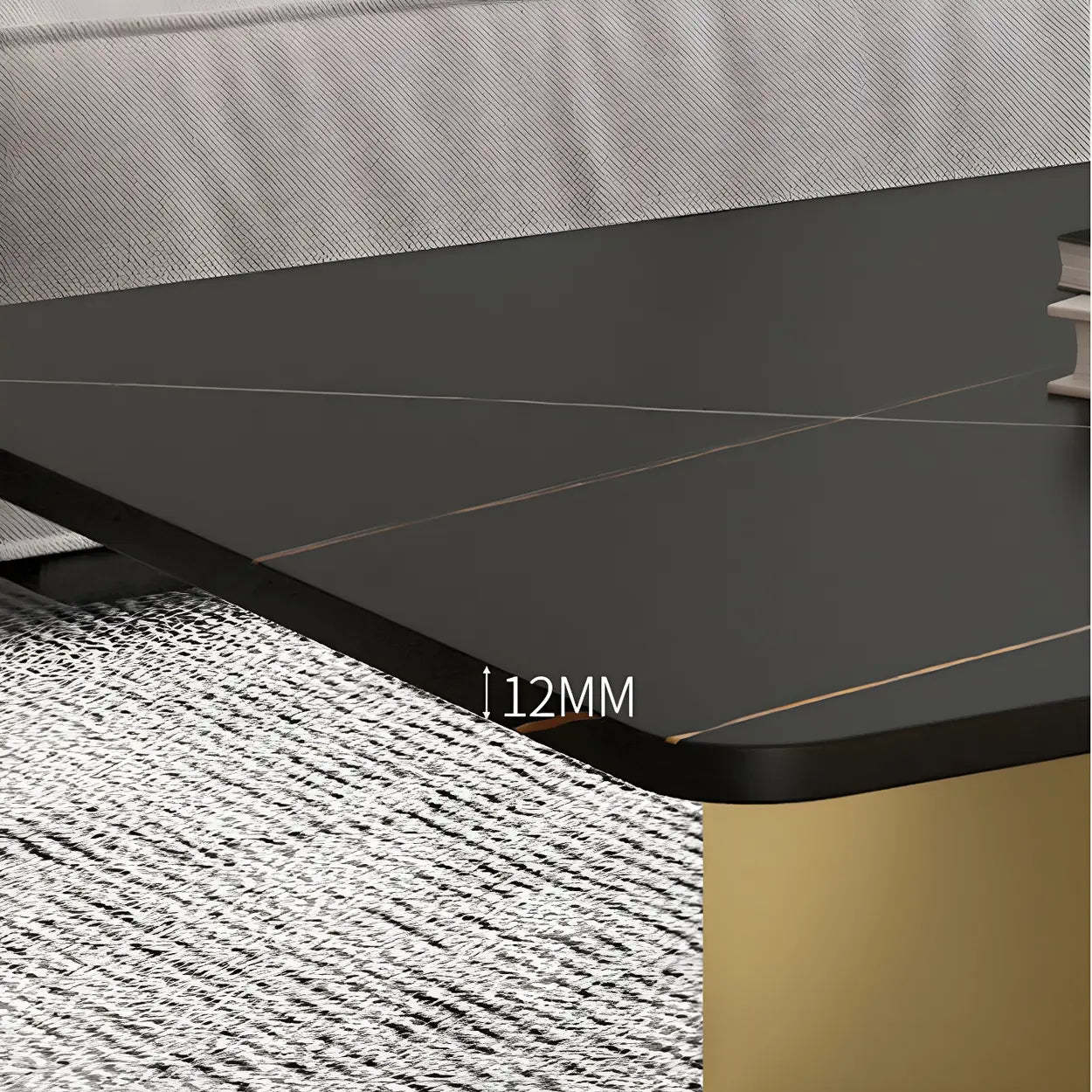 Stone Rectangular Sled Coffee Table