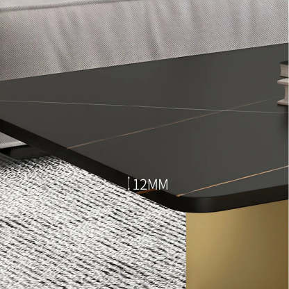 Stone Rectangular Sled Coffee Table