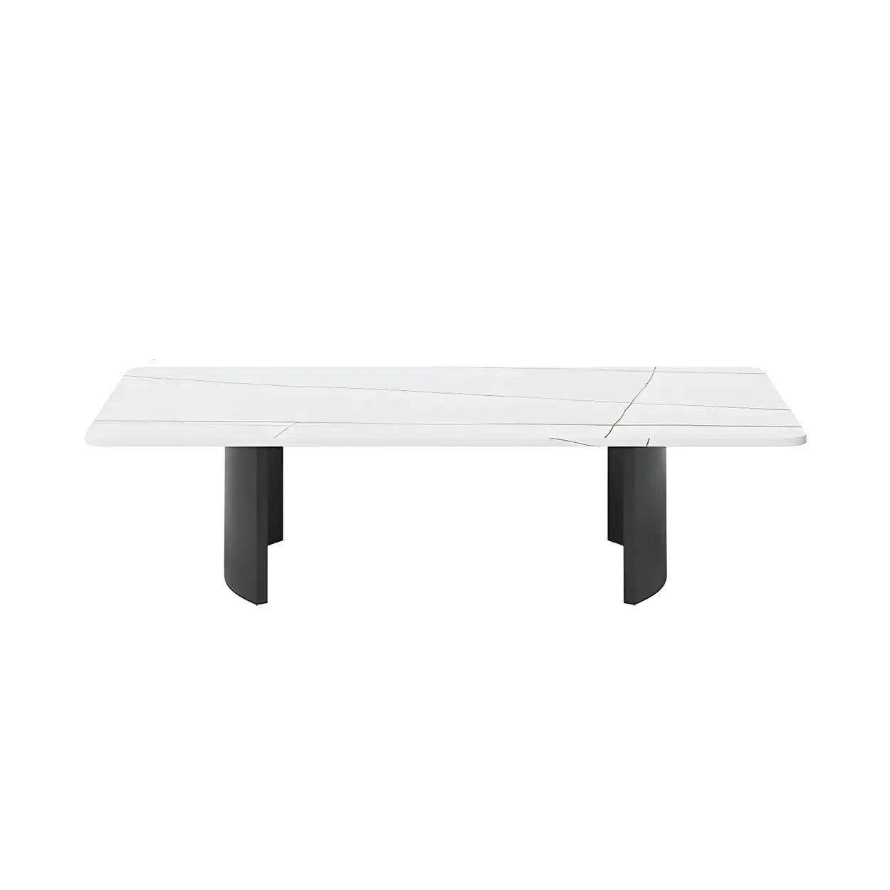 Stone Rectangular Sled Coffee Table