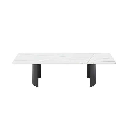 Stone Rectangular Sled Coffee Table