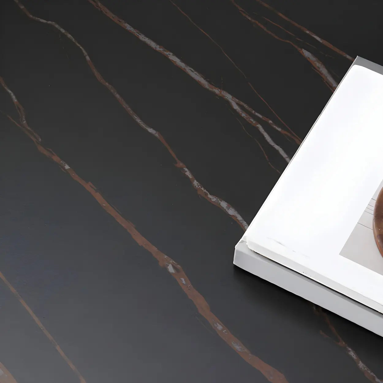 Stone Rectangular Sled Coffee Table