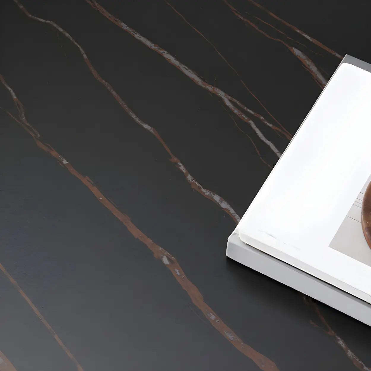 Stone Rectangular Sled Coffee Table