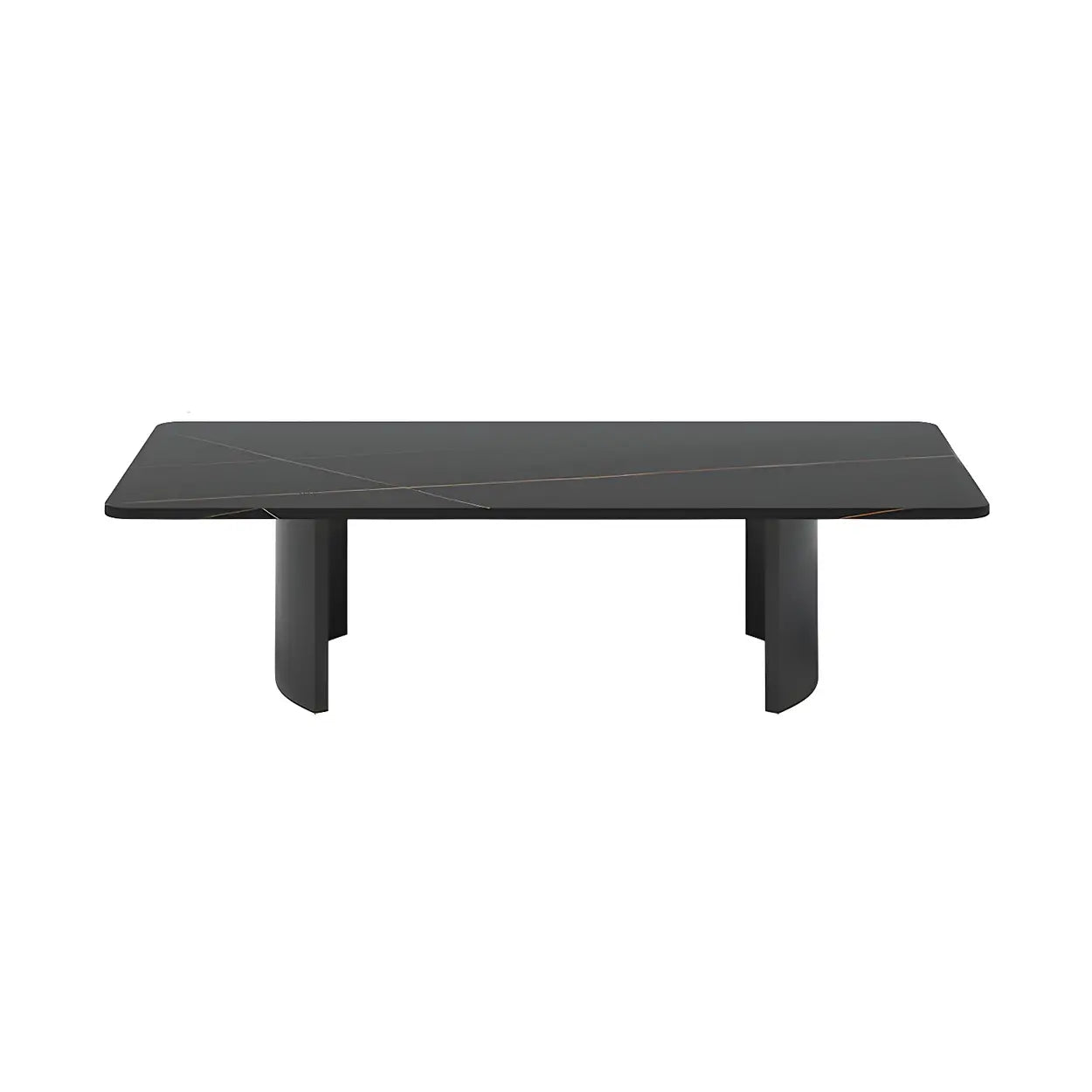 Stone Rectangular Sled Coffee Table