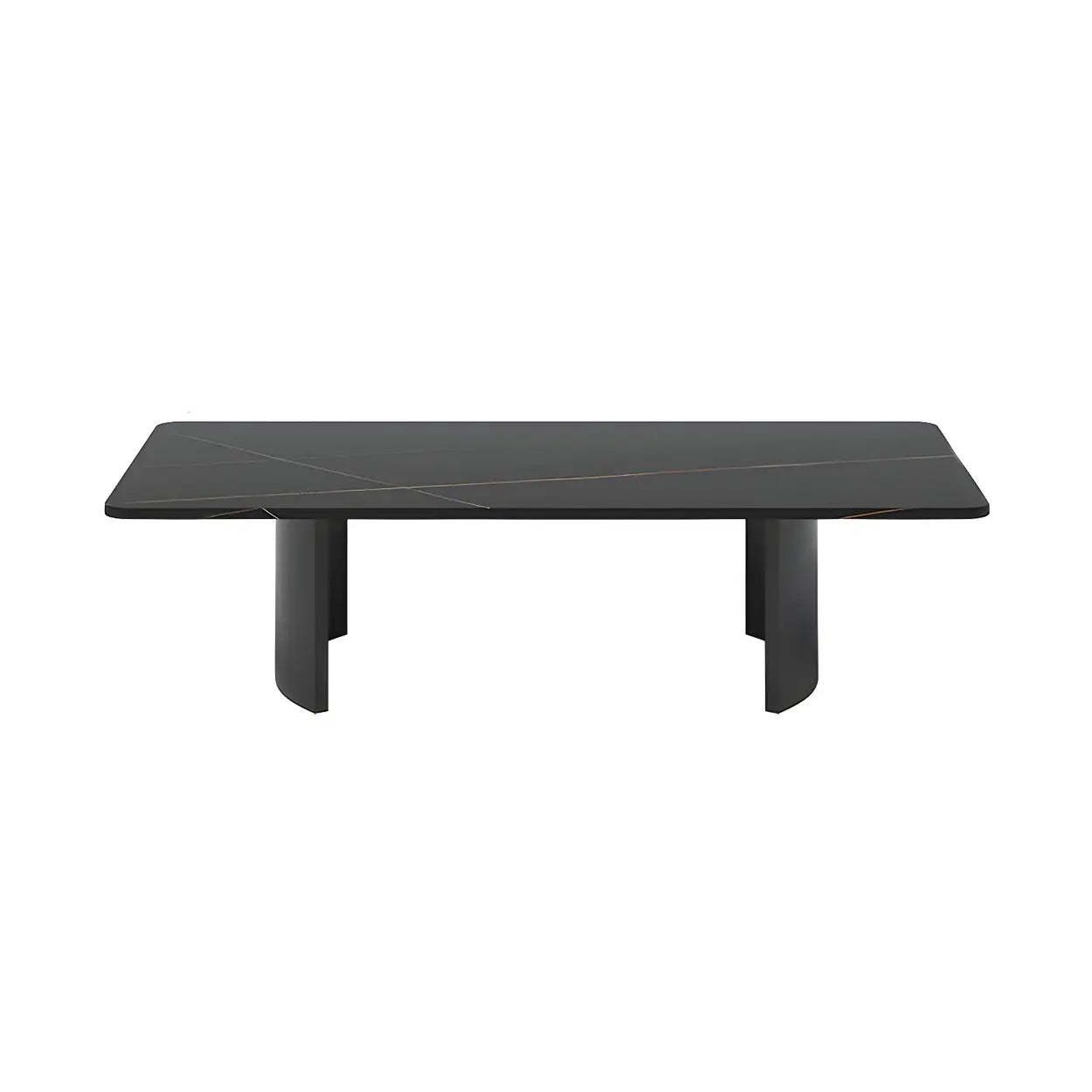 Stone Rectangular Sled Coffee Table