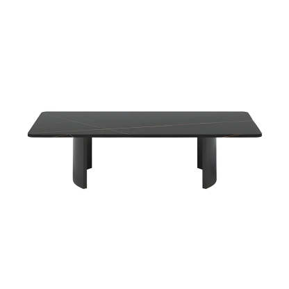 Stone Rectangular Sled Coffee Table