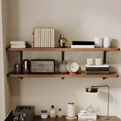 Sepia L-Shape Double Deep Wood Computer Desk