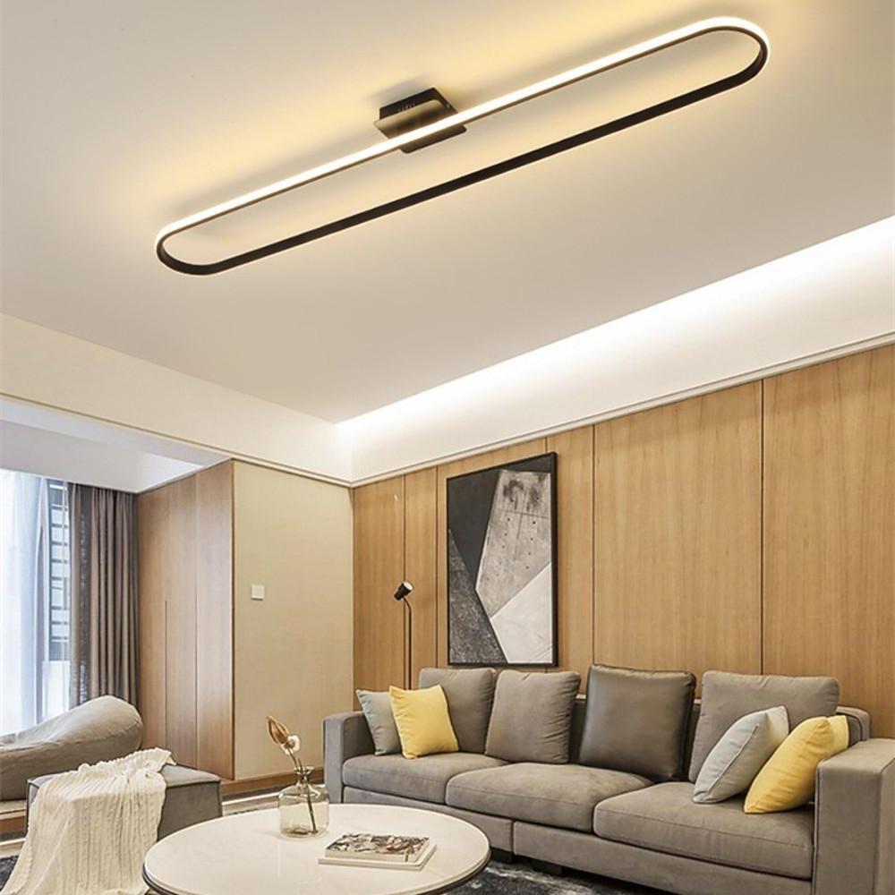 Rounded Rectangle Minimalist LED Flush Mount