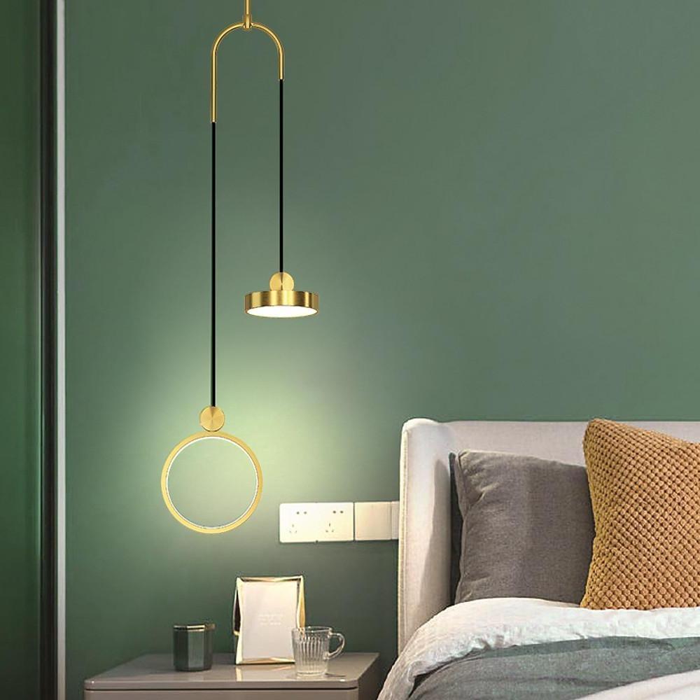 2 Circles LED Modern Pendant Light Island Lights Hanging Ceiling Lights-Lighom