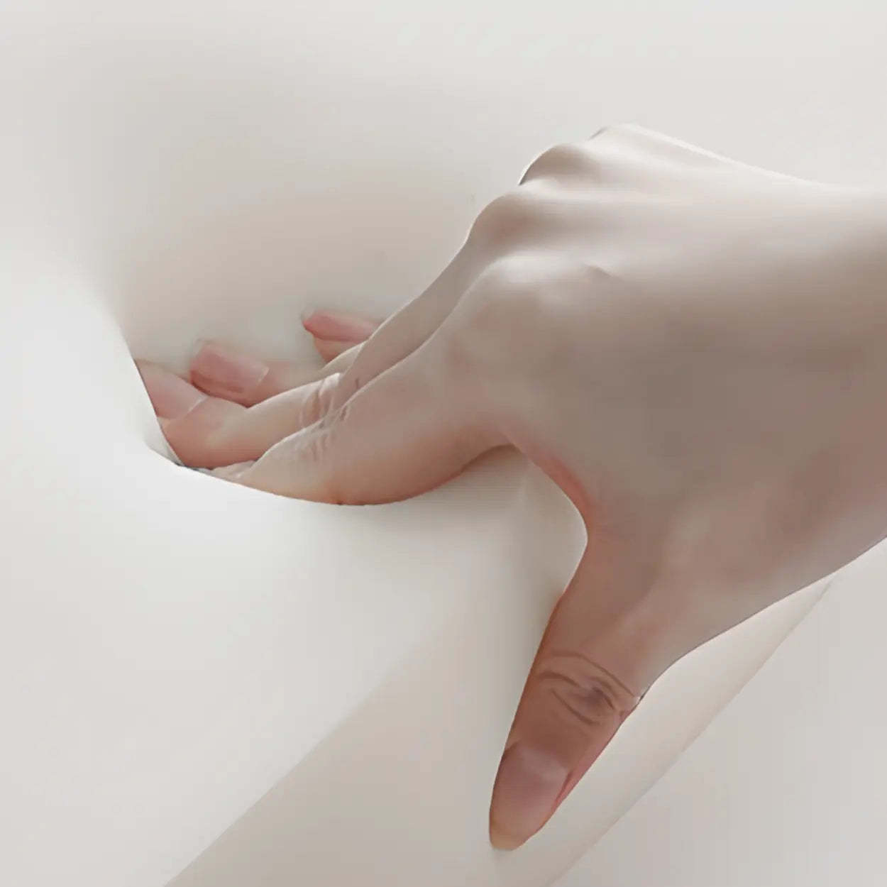 Sherpa White Lounge Accent Chair with Pillow