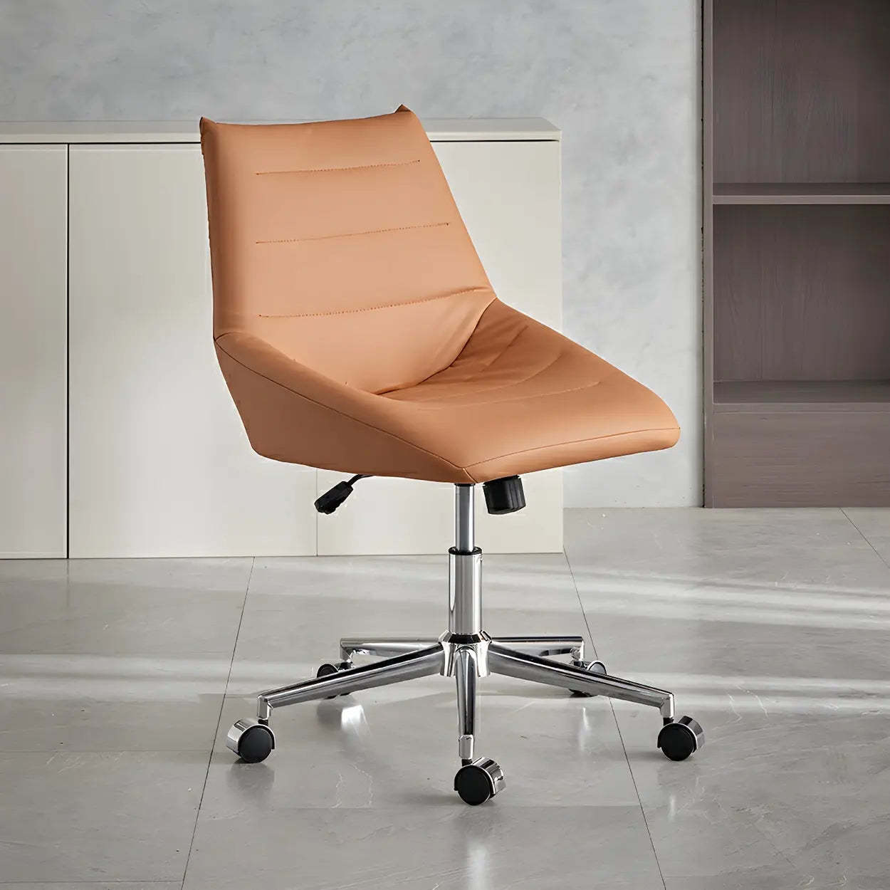 Base leather metal office chairs for office