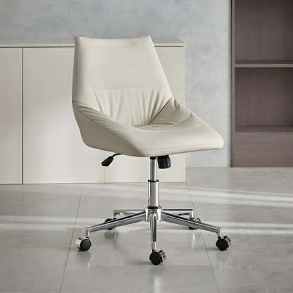 Leather base silver leather metal office chairs, Lighom