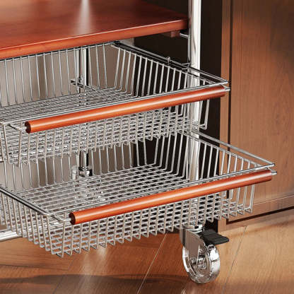 Silver Mobile Storage Coat Rack with Lockers