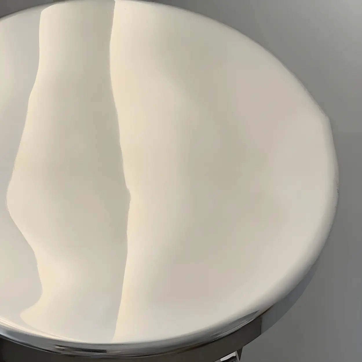 Silver Round Stainless Steel Backless Bar Stool