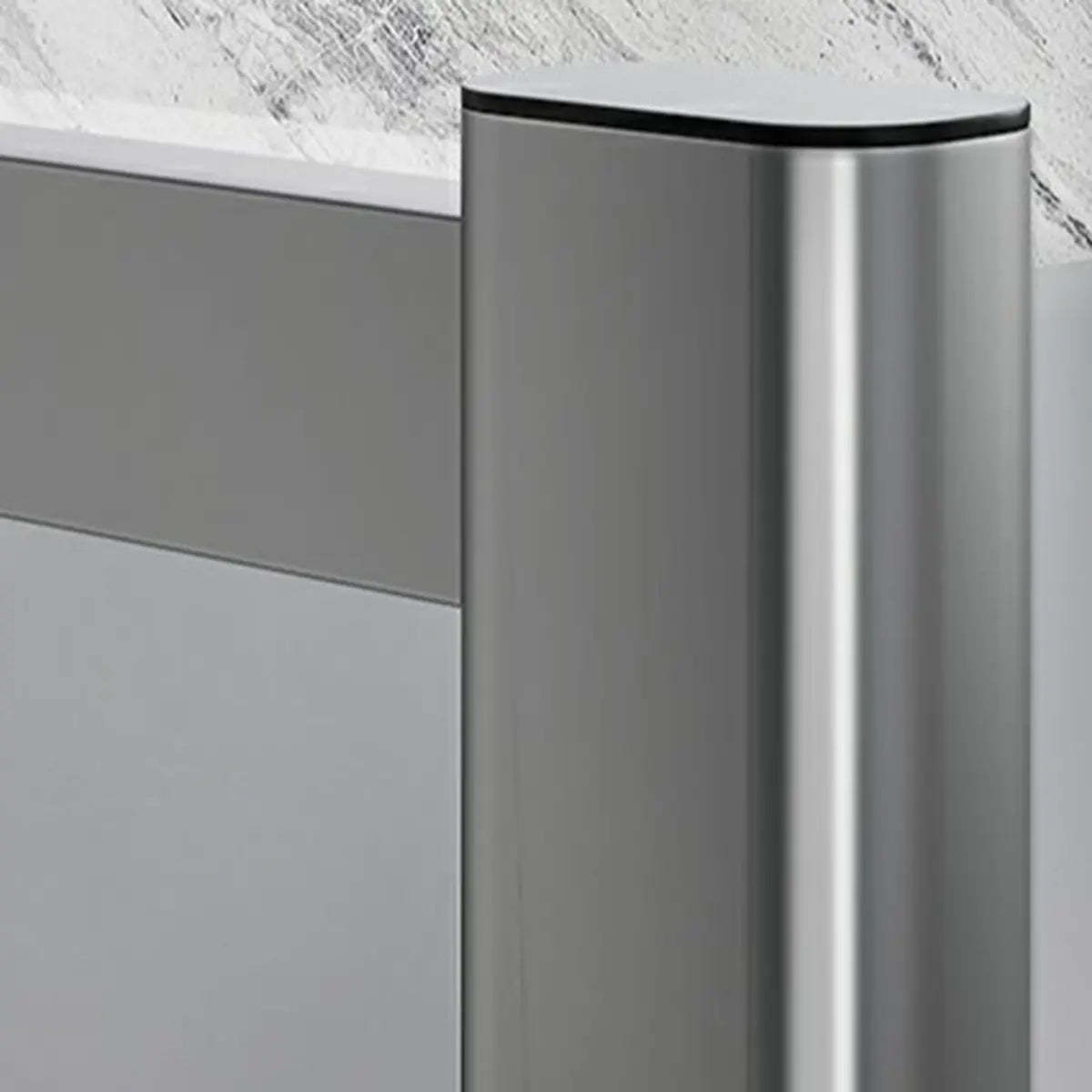 Silver Stainless Steel Baker's Rack with Microwave Shelf