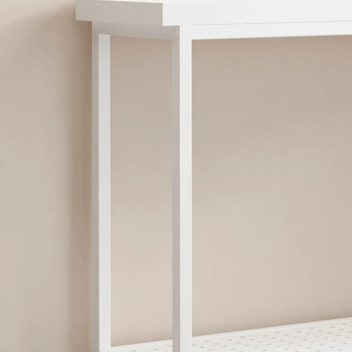 Simple White 2-Tier Rectangular Metal Sliding Plant Stand — 2 / Gold