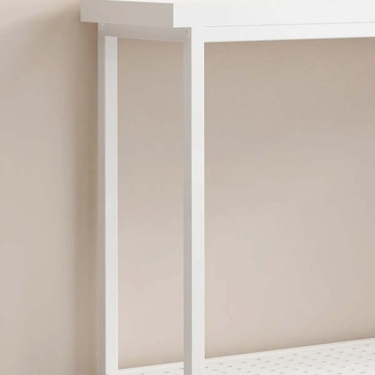 Simple White 2-Tier Rectangular Metal Sliding Plant Stand — 2 / Gold