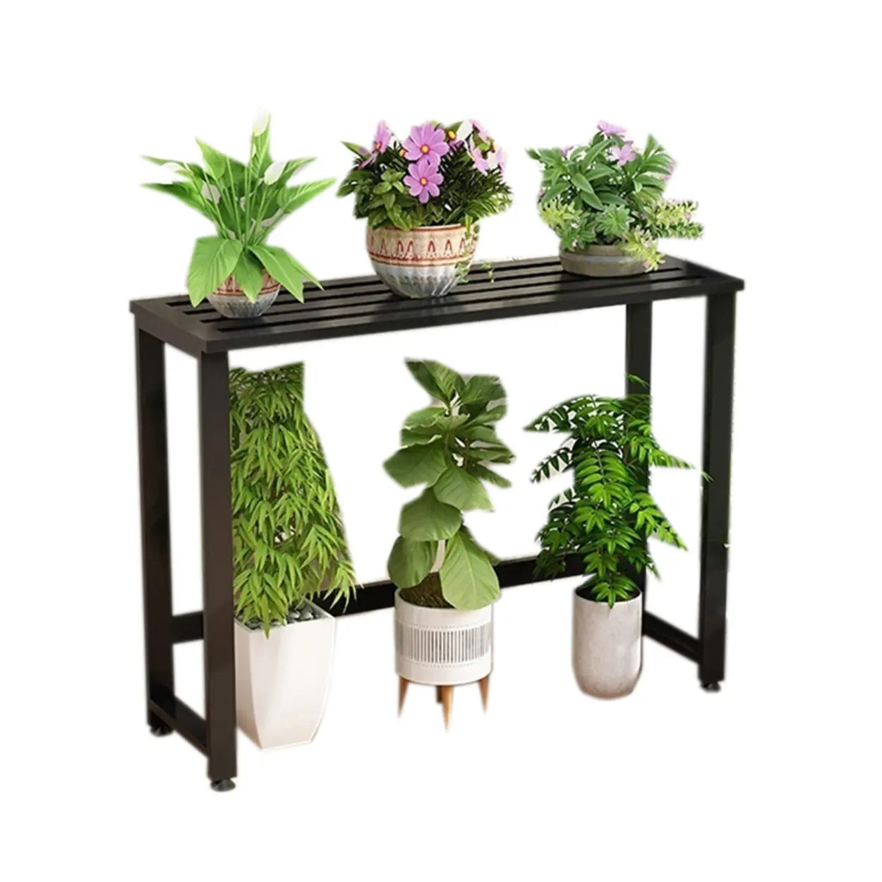 Simple Black Metal Waterproof Plant Stand