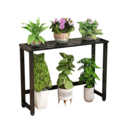Simple Black Metal Waterproof Plant Stand