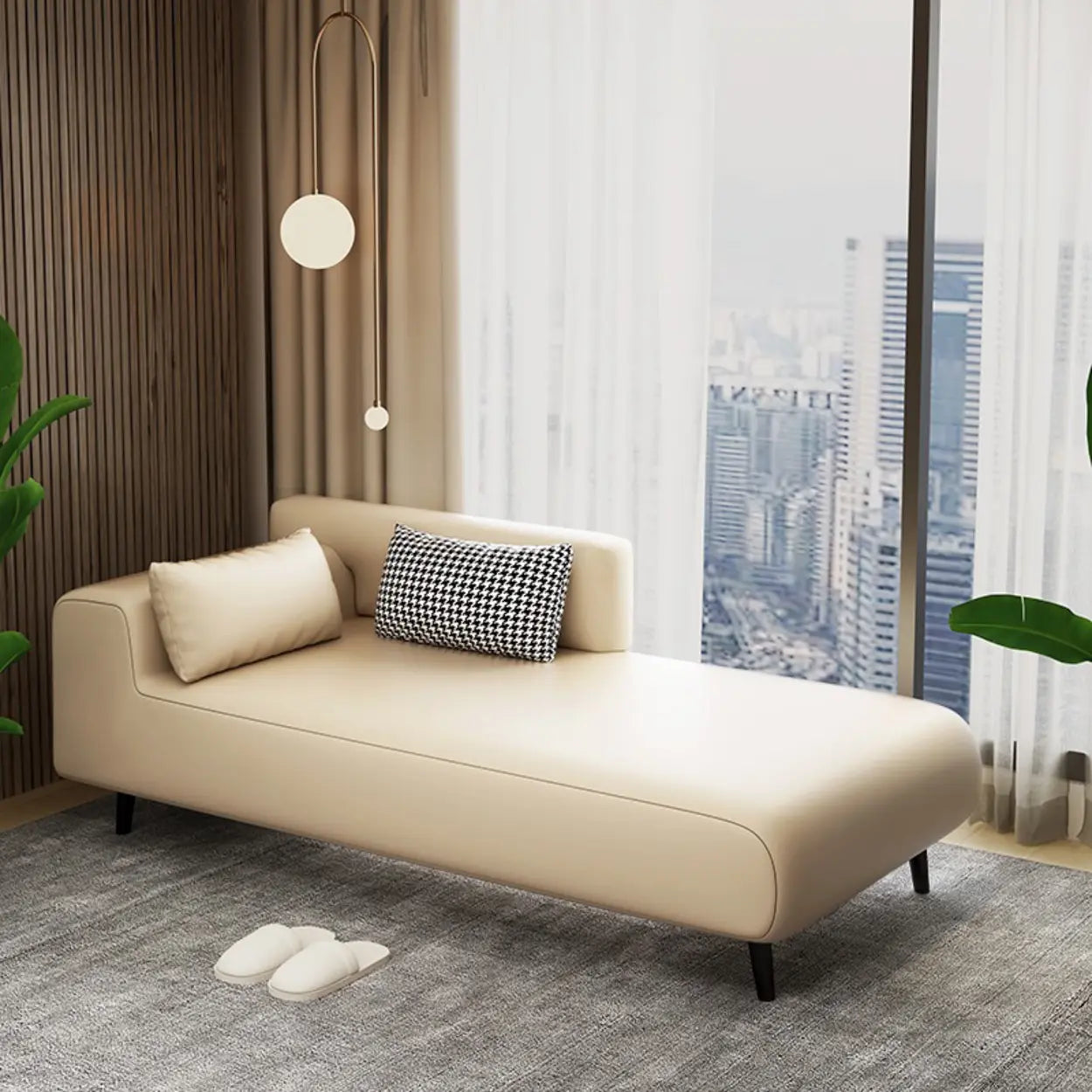 Leather decor lounge brown sofas in leather wood